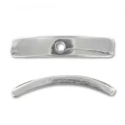 Separadores arqueado 19 mm Chapado Plateado envejecido x4