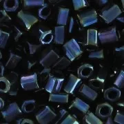 Cuentas Rocalla Miyuki 11/0 Hex Cut 452 - Azul oscuro iris metalizado x8 g