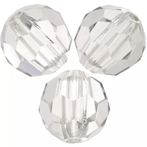 Preciosa perlas facetadas redondas - Cuenta redonda 6 mm - Crystal Lagoon x6