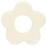 Colgante flor 21 mm en resina opaca - Crudo x1|raw }}