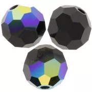 Preciosa perlas facetadas redondas - Perla redonda 5 mm - Jet AB x15