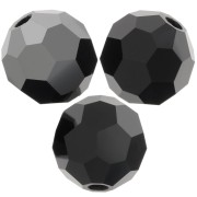 Preciosa perlas facetadas redondas - Perla redonda 5 mm - Jet Hematite Half x15|raw }}