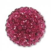 Media bola plastilina strass Coreano 20 mm Fuchsia x1|raw }}