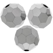 Preciosa perlas facetadas redondas - Perla redonda 5 mm - Jet Hematite Full x15