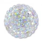 Media bola plastilina strass Coreano 20 mm Crystal AB x1