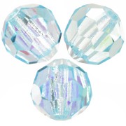 Preciosa perlas facetadas redondas - Perla redonda 5 mm - Aqua Bohemica AB x15|raw }}