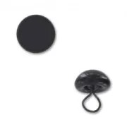 Ojo de animal de coser de vidrio 6 mm negro x1