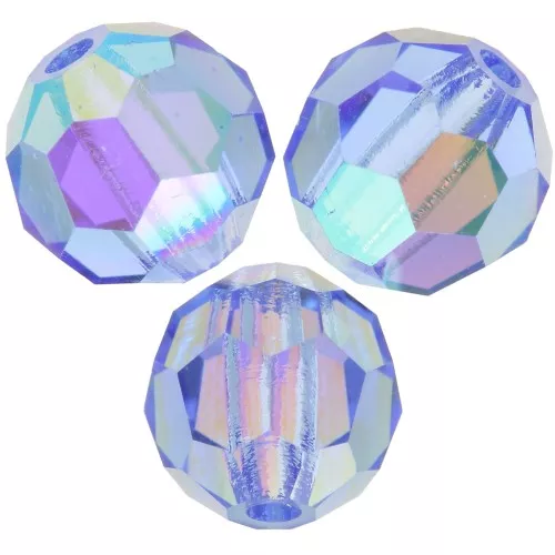 Preciosa perlas facetadas redondas - Perla redonda 5 mm - Sapphire AB x15