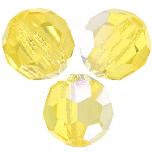 Preciosa perlas facetadas redondas - Perla redonda 5 mm - Citrine AB x15