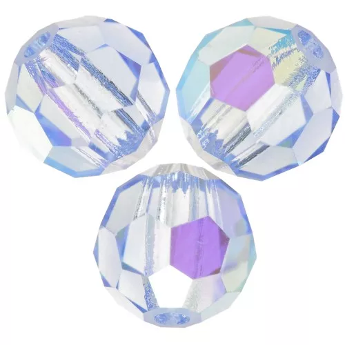Preciosa perlas facetadas redondas - Perla redonda 5 mm - Light Sapphire AB x15