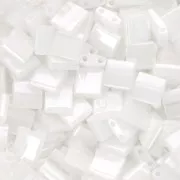 Cuentas Tila Miyuki 5x5x1,9 mm TL-0420 - Blanco perla de Ceilán x100 g