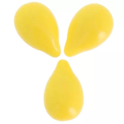 Gotas 6x9 mm - Amarillo opaco x25