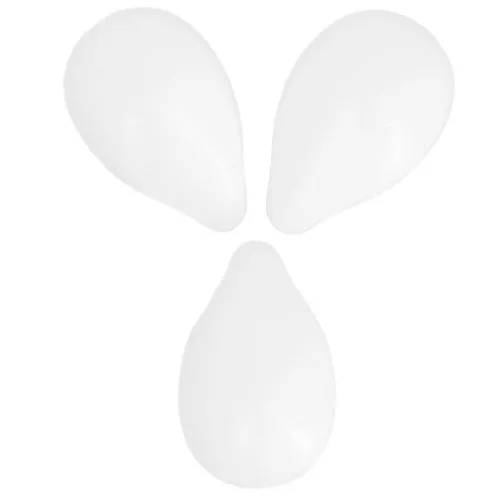 Gotas 6x9 mm - Blanco opaco x25