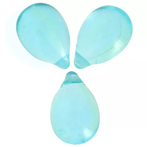 Gotas 6x9 mm - Aqua transparente x25