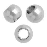 Perlas de 3 mm con orificio de 1,5 mm - Acero inoxidable 303 x10