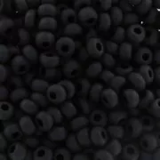 Preciosa Cuentas de rocalla 9/0 2,5 mm - Jet Mat x20g
