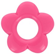 Colgante flor 21 mm en resina opaca - Rosa fucsia x1|raw }}