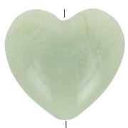 Cuenta corazón de resina translúcida 26x27 mm - Liquen jaspeado x1