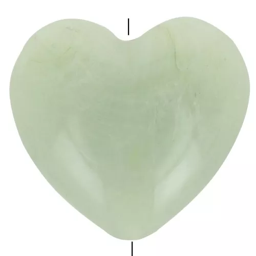 Cuenta corazón de resina translúcida 26x27 mm - Liquen jaspeado x1