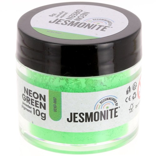 Pigmento en polvo en botella - Jesmonite - Verde fluorescente x10g