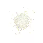 Glitter Chips in a Bottle - Jesmonite - Pearl White x30g