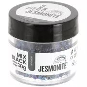 Glitter Chips in a Bottle - Jesmonite - Mix Black x30g