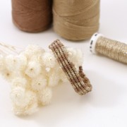 Hilo de bordar metálico trenzado 16 Au gusano de seda para bordar Verde oscuro 840 x10m