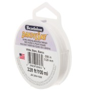 Hilo de nylon trenzado Dandyline 0,20 mm - Blanco x100m