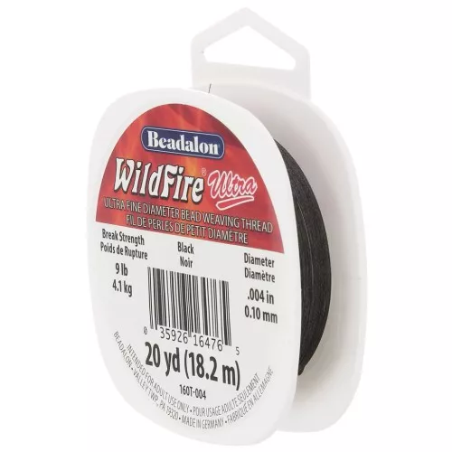 WildFire Ultra 0.10 mm Nylon Braided Cord - Negro x18.2m