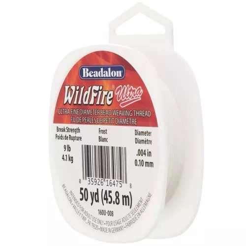 WildFire Ultra Cordón trenzado de nylon de 0,10 mm - Blanco x45,8 m
