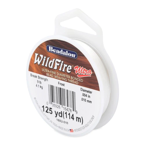 WildFire Ultra Cordón trenzado de nylon de 0,10 mm - Blanco x114,4 m