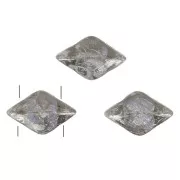 Cuentas de vidrio Gemduo 2 agujeros 8x5 mm - Jet x10g