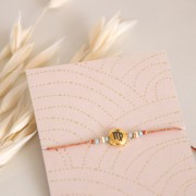 Hilo de bordar metálico trenzado 16 Au ver à soie - bordado - Turquesa oro 044 x10m