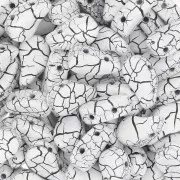 Cuentas de cristal Paisley Duo 9x5.5 mm - Ionic White - Jet x10g