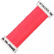 Hilo de bordar metalizado 4 - Au ver à soie - Rosa coral fluorescente (466F) x10m