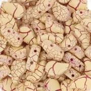 Cuentas de cristal Paisley Duo 9x5.5 mm - Ionic Yellow - Dark Red x10g