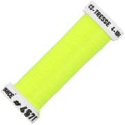 Hilo de bordar trenzado metalizado 4 - Au ver à soie - Bordado - Amarillo fluorescente 457F x10m