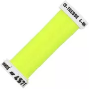 Hilo de bordar trenzado metalizado 4 - Au ver à soie - Bordado - Amarillo fluorescente 457F x10m