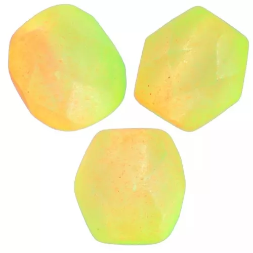 Facetas 6 mm - Orange Green Neon Mat x25