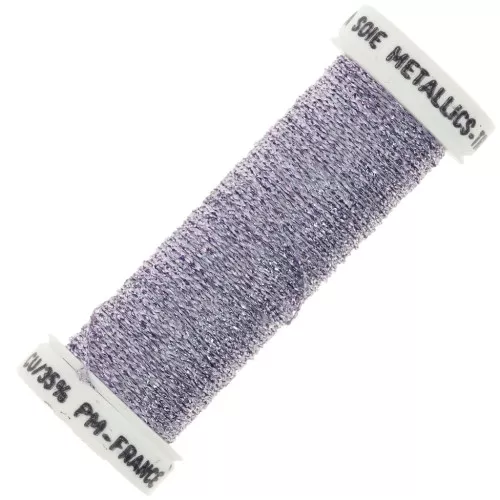 Hilo de bordar metálico trenzado 4 Au ver à soi para bordar - Lavanda (1523) x10m