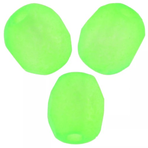 Facetas 6 mm - Green Neon Mat x25