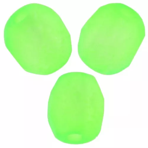 Facetas 6 mm - Green Neon Mat x25