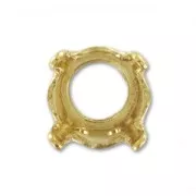 Engaste PureCrystal 1028/1088/1122 redondo 6 mm dorado x1