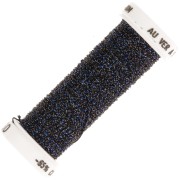 Hilo de bordar trenzado metalizado 4 Au ver à soi - Midnight Blue Brown (060) x10m
