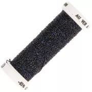 Hilo de bordar trenzado metalizado 4 Au ver à soi - Midnight Blue Brown (060) x10m