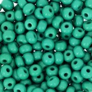 Cuentas de Rocalla Preciosa 6/0, 4 mm - Verde oscuro opaco, 20 g