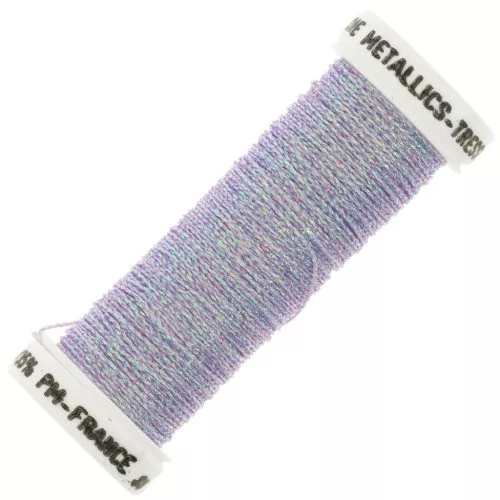 Hilo de bordar metalizado trenzado 4 Silkworm - Bordado - Violeta iridiscente 4749 x10m