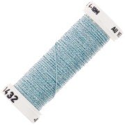 Hilo de bordar metálico trenzado 4 Silkworm - Azul iridiscente (1432) x10m|raw }}