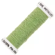 Hilo de bordar trenzado metalizado 4 Silkworm - Verde claro iridiscente (3625) x10m