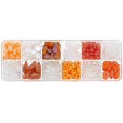 Preciosa Ornela surtido de cuentas - Cristal AB - Naranja x200g|raw }}
